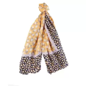 Image of Barbour Womens Animal Print Wrap Scarf Papaya