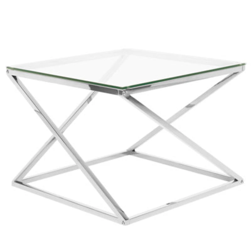 Image of Beliani Coffee Table Beverly Glass Silver