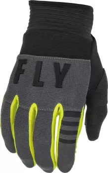 Image of FLY Racing F-16 Gloves Grey Black Hi-Vis S