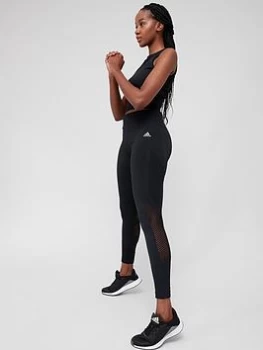 Image of adidas Aeroknit Leggings - Black, Size L, Women