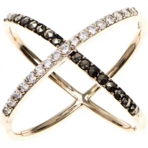 Image of Ladies Judith Jack PVD Gold plated Ring