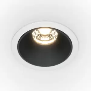 Image of Maytoni Lighting - Maytoni Maytoni Alfa LED Round Recessed Downlight White, Black, 450lm, 3000K