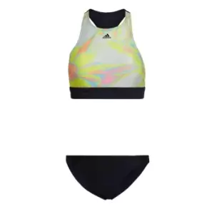 Image of adidas Positivisea Print Bikini Set Womens - Linen Green / Legend Ink