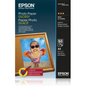 Image of Epson C13S042539 A4 Glossy Photo Paper 200g x50