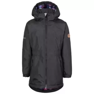 Image of Trespass Girls Bertha Waterproof Jacket (7-8 Years) (Black)