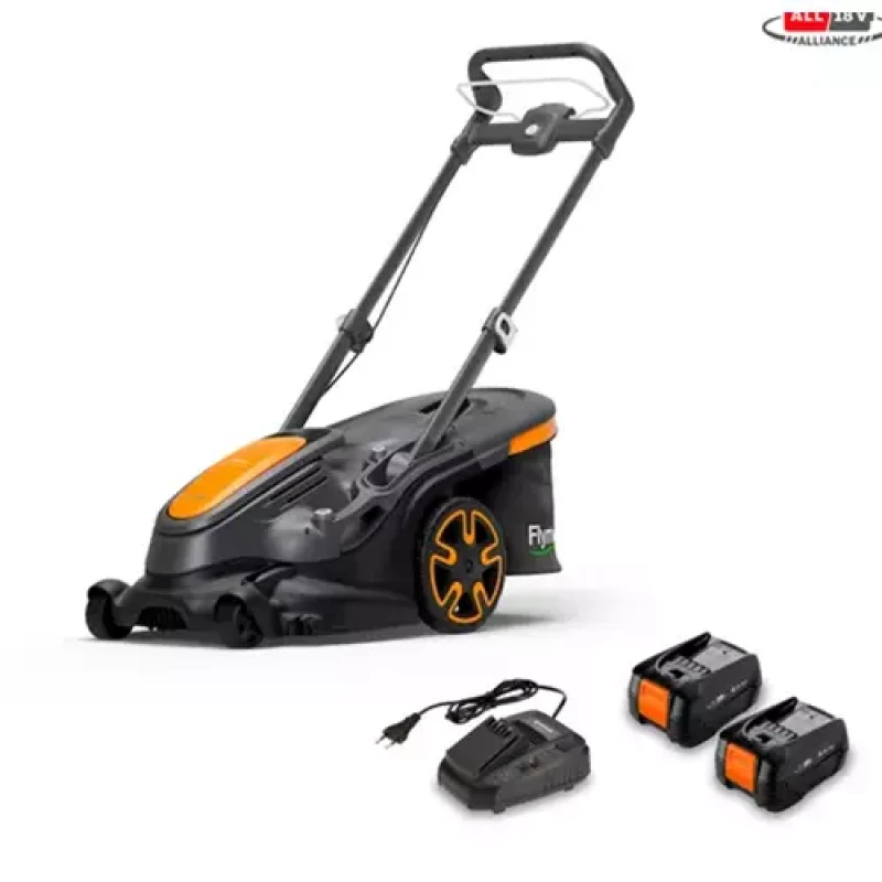 Image of Husqvarna Flymo 36V UltraMow Duo 460 KIT 4.0 Walk behind lawn mower Battery Dark Grey Orange 9707616-01