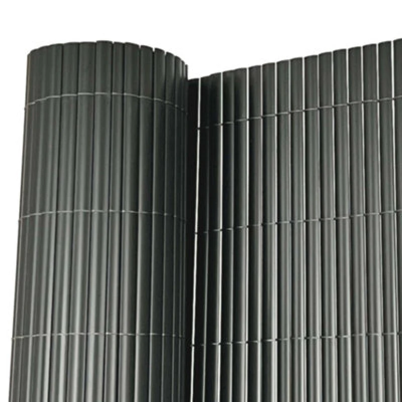 Image of Oypla PVC Outdoor Garden Fencing Screen 1m x 5m Dark Grey
