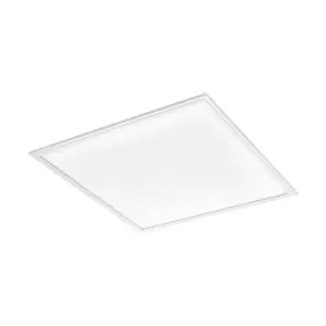 Image of Flush Ceiling Panel Light 595mm White Sqaure Tile 40W Built in LED 4000K