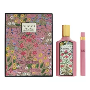 Image of Gucci Flora Gardenia 2 Piece Gift Set: Eau de Parfum 100ml - Eau de Parfum 10ml