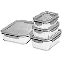 Image of GastroMax Storage Boxes Plastic Transparent 28 (W) x 22 (D) x 8 (H) cm