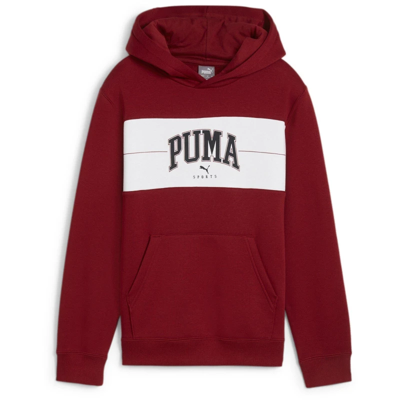 Image of Puma Squad Hoodie Fl B Hoody Unisex Kids - Red Red 13 - 14 Years