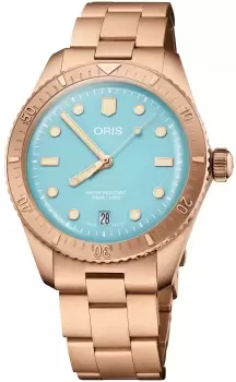 Image of Oris Watch Divers Sixty-Five Cotton Candy Sky Blue Bracelet