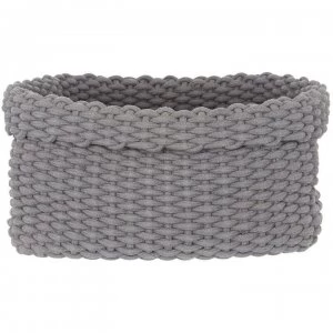 Image of Hotel Collection Hayden Rope Basket, Small - Grey