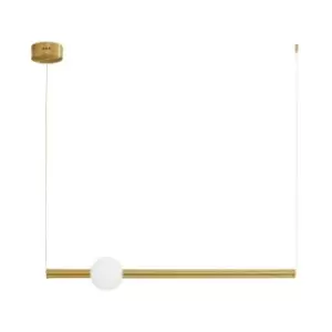 Image of Merano - Granby 92cm Bar Pendant Ceiling Light Gold Aluminium LED 10W 692Lm 3000K