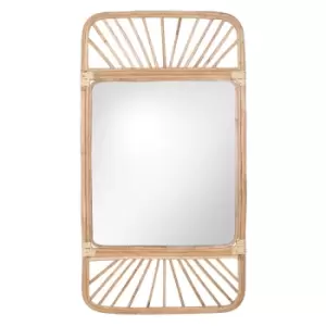 Image of Rattan Weave Wall Mirror Natural