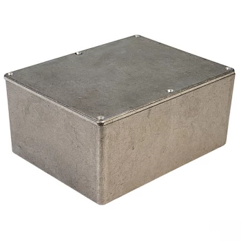 Image of Hammond 1550L IP54 Diecast Aluminium Enclosure Natural (165 x 127 ...