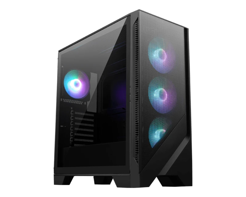 Image of MSI MAG FORGE 321R AIRFLOW Mid Tower ATX Gaming PC Case - Black MAG FORGE 321R AIRFLOW