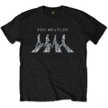 Image of The Beatles - Crossing Mens Large T-Shirt - Black