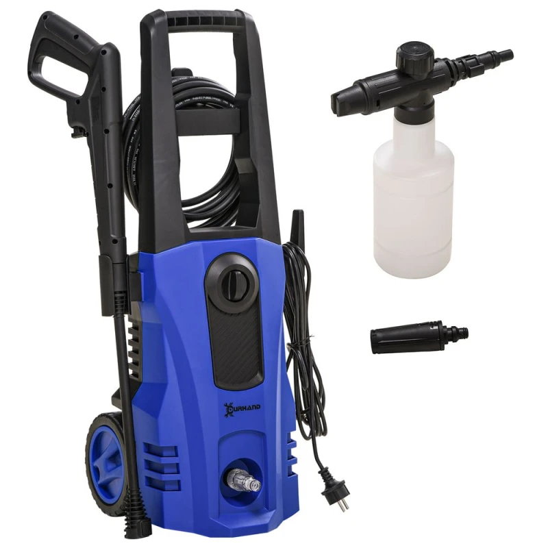 Image of DURHAND Durhand - High-Performance Power Washer 1800W, 150 Bar, 510 L/h Blue 5056725384791