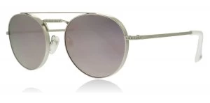 Image of Valentino VA2004B Sunglasses Shiny Sandblast Silver 30195R 51mm