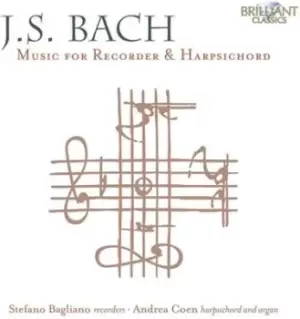 Image of J S Bach Music for Recorder & Harpsichord by Johann Sebastian Bach CD Album