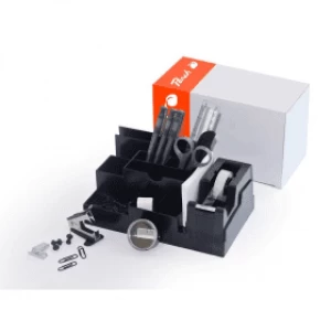 Image of Peach Desk Organiser - Black