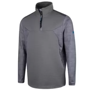 Image of Island Green Mens Panelled Top Layer - Grey