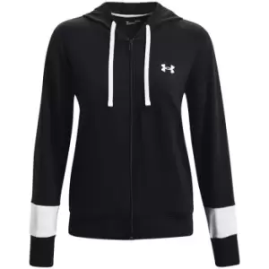 Image of Under Armour Colour Block Zip Hoodie Womens - Black