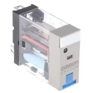 Image of Omron, 24V dc Coil Non-Latching Relay SPDT, 10A Switching Current Plug In, G2R-1-SNDI 24DC(S)