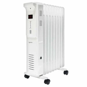 Image of Igenix 2000W Digital Oil Filled Radiator with 24 Hour Timer3 Heat Settings White