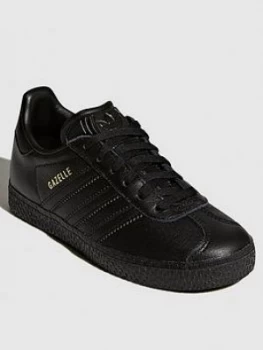 Image of adidas Originals Gazelle Childrens Trainers - Black, Size 1