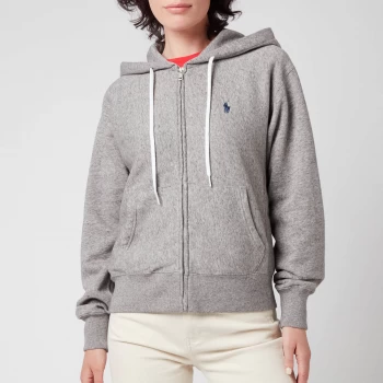 Image of Polo Ralph Lauren Womens Zip Up Hooded Top - Dark Vintage Heather - M