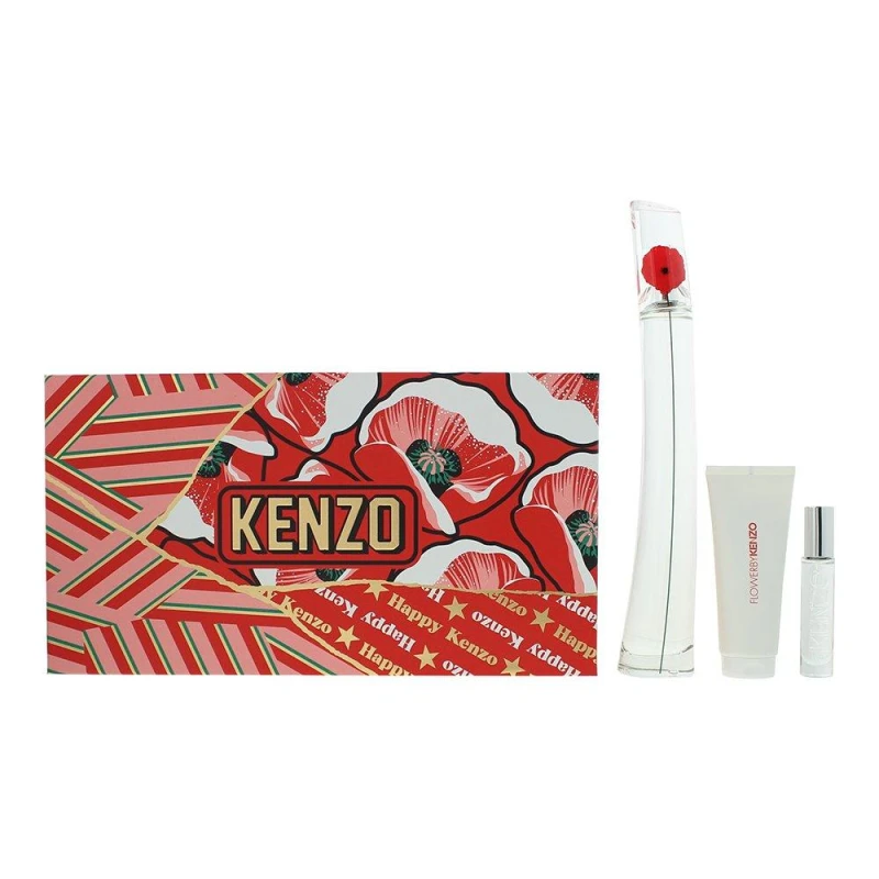 Image of Kenzo Flower Eau de Parfum 3 Piece Gift Set