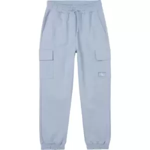 Image of Calvin Klein Jeans Badge Cargo Jog Pants - Blue