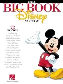 Image of The Big Book of Disney Songs : 72 Songs - Cello