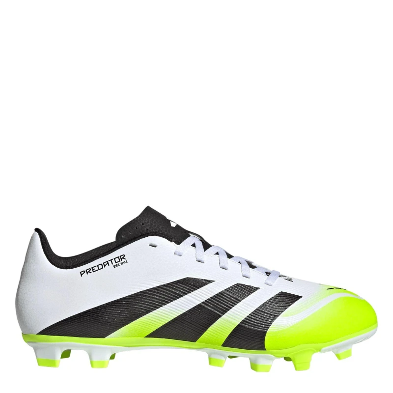 Image of adidas Predator Club Firm Ground Football Boots White/Blk/Lemon male 10 (44.7)