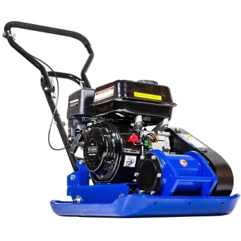 Image of Hyundai HYCP9070 196cc Petrol Compactor / Wacker Plate with Wheel Kit & Paving Pad