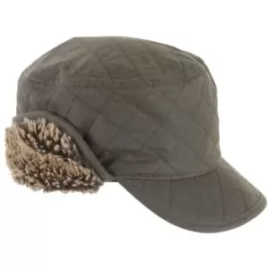 Image of Barbour Mens Stanhope Trapper Wax Hat Olive Medium