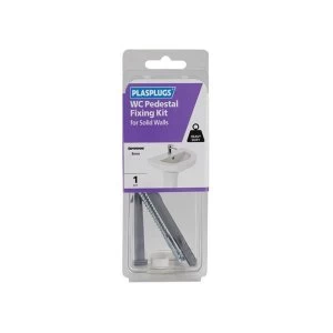 Image of Plasplugs WC Pedestal Fixing Kit for Solid Walls