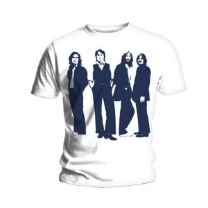 Image of The Beatles - Standing Unisex XX-Large T-Shirt - White