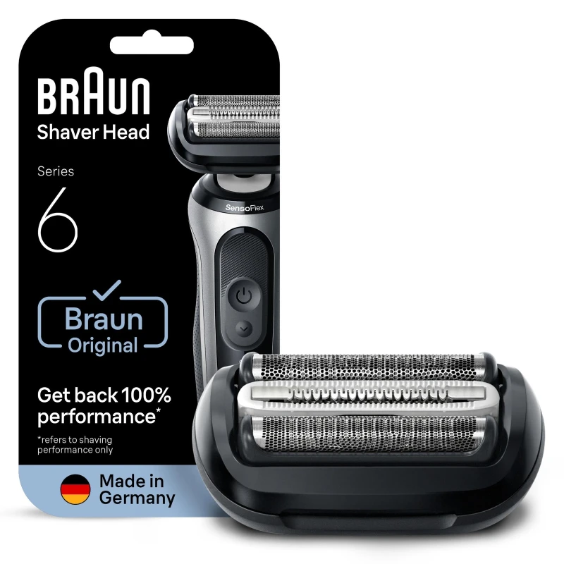 Image of Braun Series 6 64B Electric Shaver Head Replacement Black Men