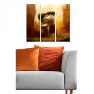 Image of MDF223113493 Multicolor Decorative MDF Painting (3 Pieces)