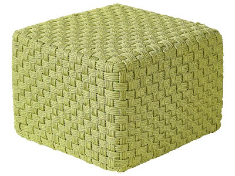 Image of Beliani Pouffe Nalli Synthetic Material Green