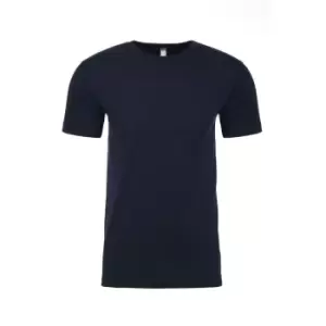 Image of Next Level Adults Unisex Suede Feel Crew Neck T-Shirt (S) (Midnight Navy)