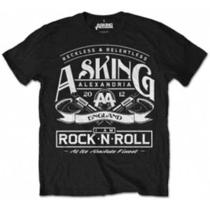 Image of Asking Alexandria RocknRoll Mens Black T Shirt: Medium