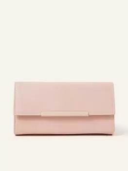 Image of Accessorize Clean Bar Clutch Bag, Beige, Women