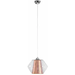 Image of Keter Rodes Dome Pendant Ceiling Light Copper, 30cm, 1x E27