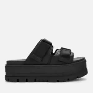 Image of UGG Womens Clem Flatform Sandals - Black - UK 8