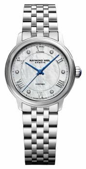 Image of Raymond Weil Womens Maestro Auto Mother Of Pearl Watch