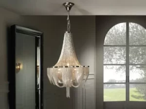 Image of Minerva 10 Light Grand Chandelier Chrome, G9